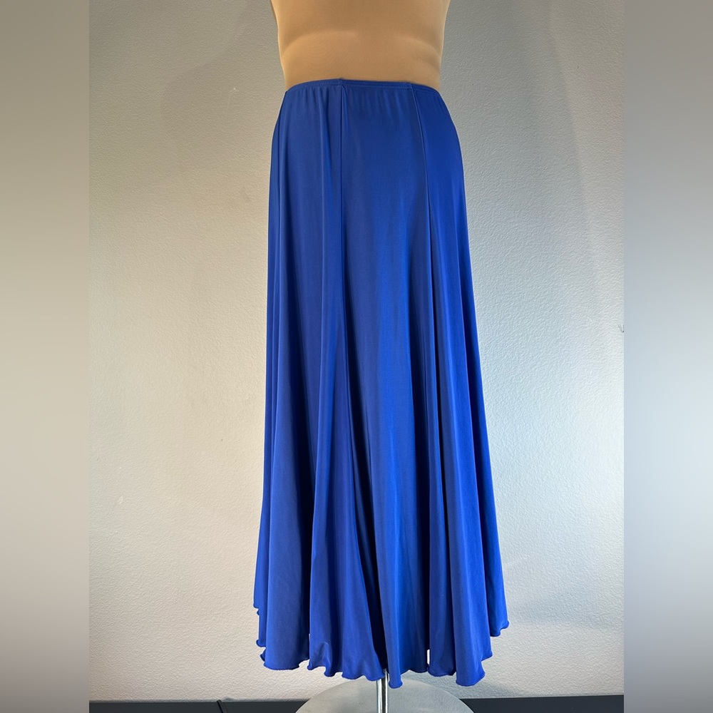Dance America | Blue Ballroom Practice Skirt | Size XL